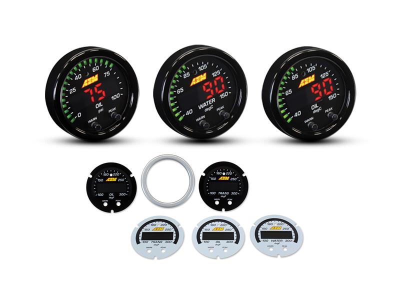 เซตเกจ AEM XSeries Oil Press, Water Temp. , Oil Temp. + หน้าปัทม์เสริม